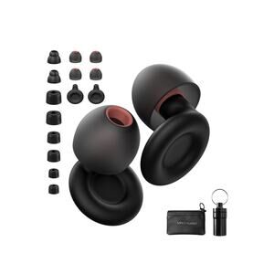 Funsound Earplugs Noise Reduction Reusable, 7 Pair Eartips and 27 dB